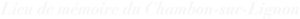 Logo Lieu de Mémoire du Chambon